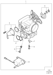 Схема Throttle Assy, Petrol Engines