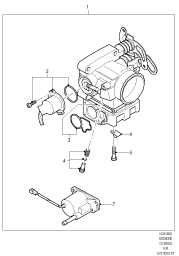 Схема Throttle Assy, Petrol Engines