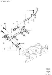 Схема Manifold Assy. Fuel Supply