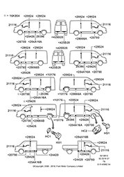 Схема Молдинги кузова
