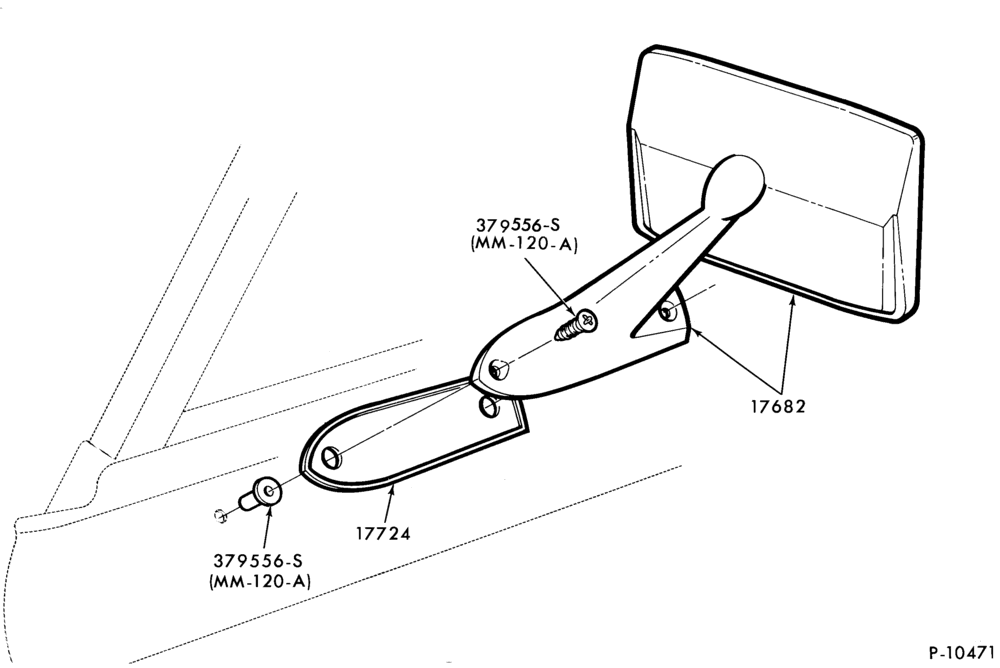 Схема SPEEDOMETER, BUMPERS, MIRRORS AND WIPERS-R.H.- manual - rect. - L.H.