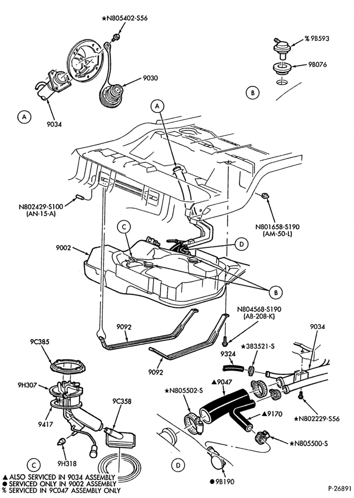 Схема 6 CYL. 3.0L - EXC. SHO-Fuel system - flexible fuel - Page A