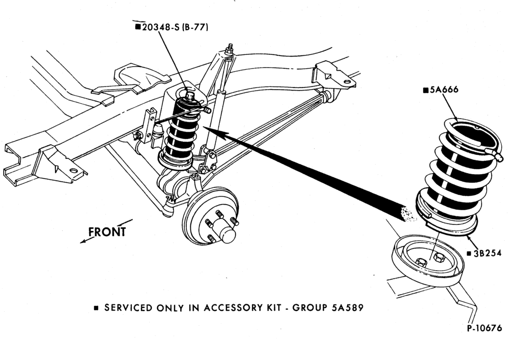 Схема EXHAUST-Front suspension - auxiliary air spring-U150