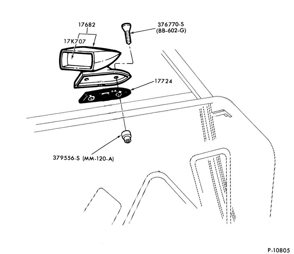 Схема SPEEDOMETER, BUMPERS, MIRRORS AND WIPERS-R.H.- manual - racing - R.H.