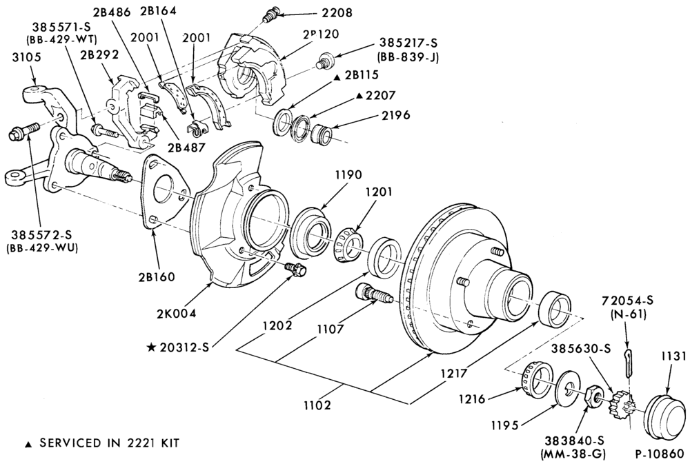 Схема BRAKES-Brake assy. - disc front