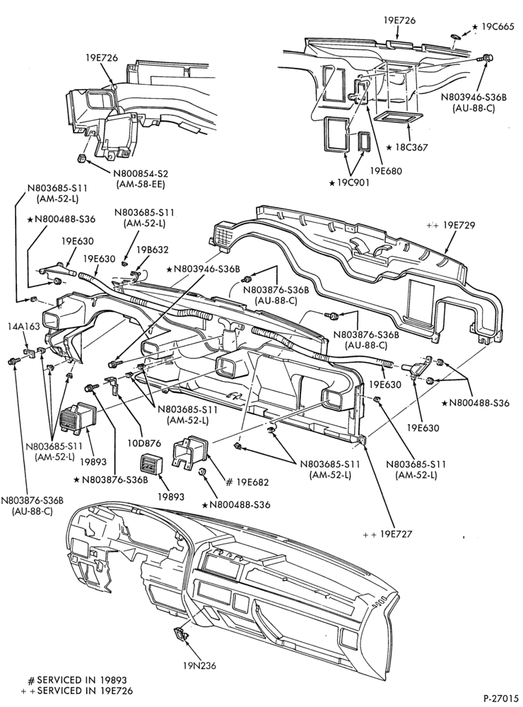 Схема HEATERS-Heater parts - passenger compartment - Page A-U150