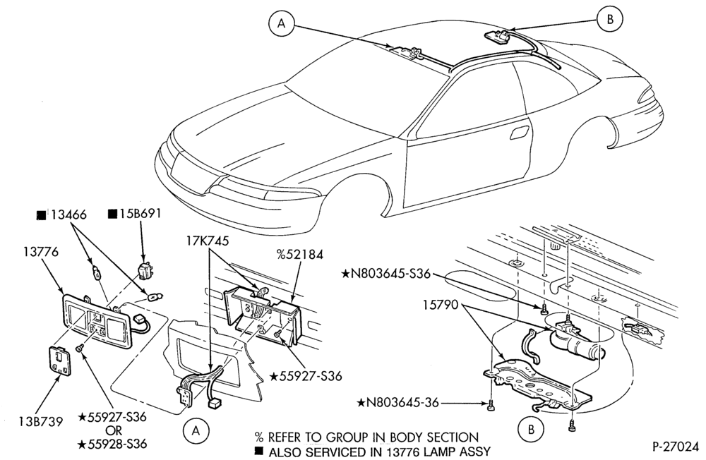 Схема ELECTRICAL SYSTEMS-Power moon roof switch & wiring