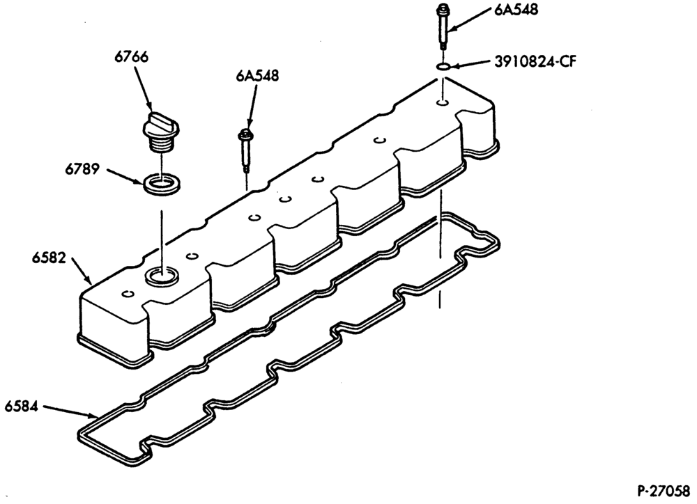 Схема ENGINE-ROCKER ARM COVER & RELATED PARTS - FD-1460-B600/700