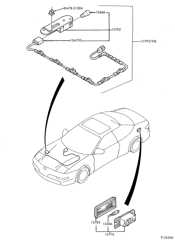 Схема LAMPS-Engine & luggage compartment lamps