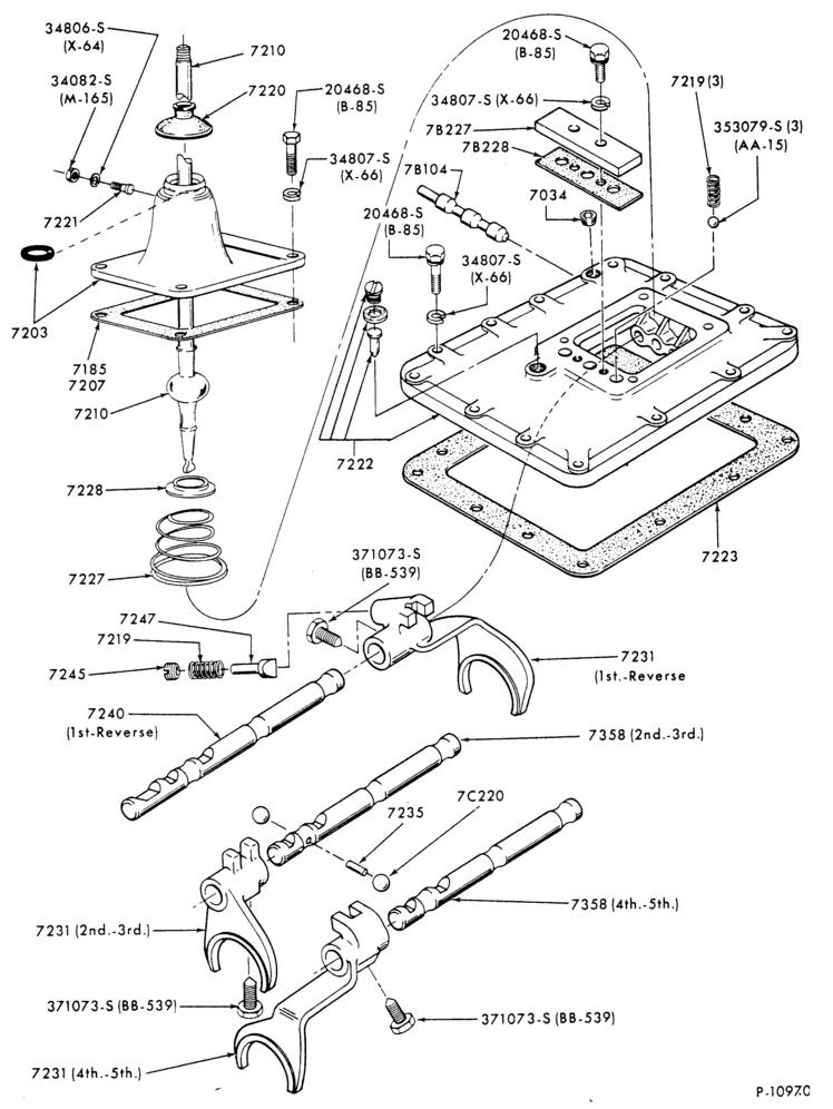 Схема EXTERNAL PARTS-13 speed - Fuller RT6613-FT800/900