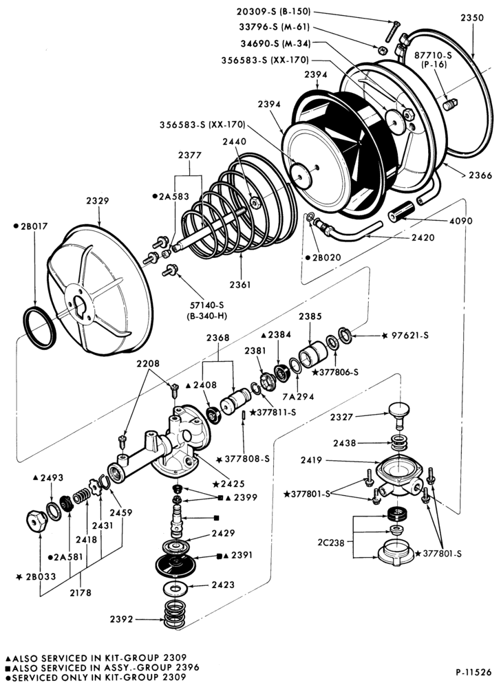 Схема BRAKE BOOSTER PARTS-Brake booster (vacuum-12 3/4" Bendix diaphragm type)-F-FT600/800