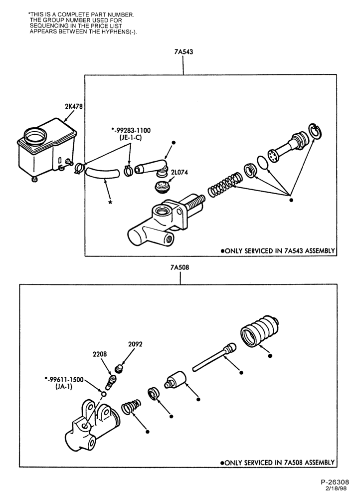 Схема EXTERNAL PARTS-Hydraulic clutch system - clutch release and master cylinder-All
