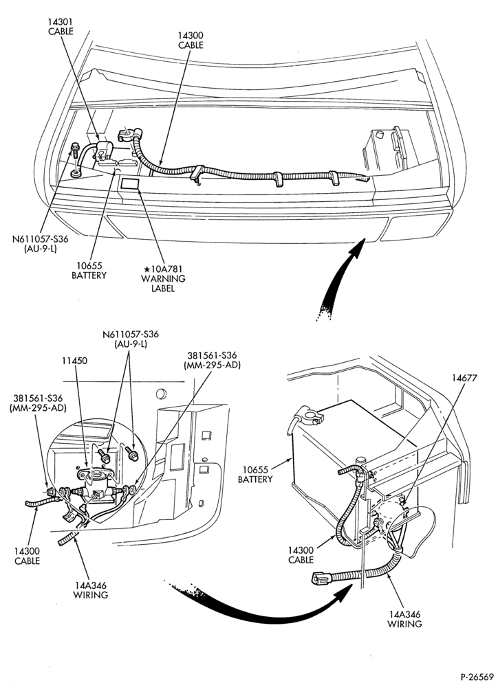 Схема ELECTRICAL SYSTEMS-Dual battery wiring & relays-E150/550