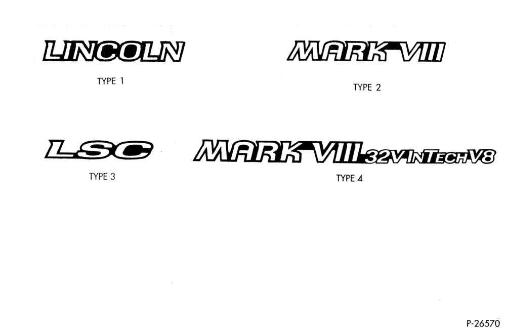 Схема MARK VIII -- NAMEPLATES