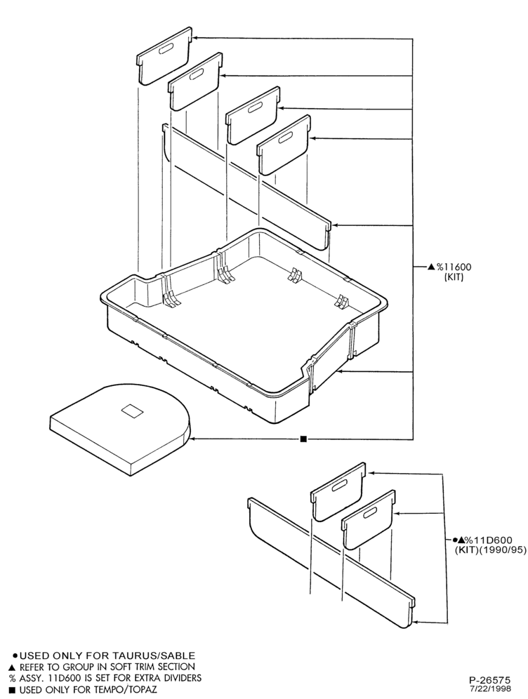 Схема SOFT, INTERIOR TRIM-Luggage compartment trim- liner kit - B/T 54