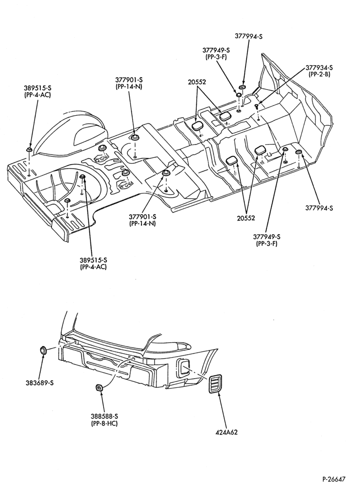 Схема SHEET METAL-Plug buttons & access hole cover