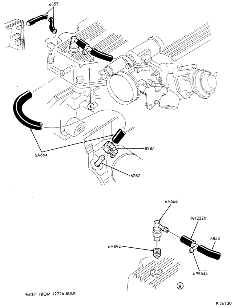 Схема 4 CYL. 1.9L (116 C.I.D.)-Crankcase ventilation sys.- E.F.I.
