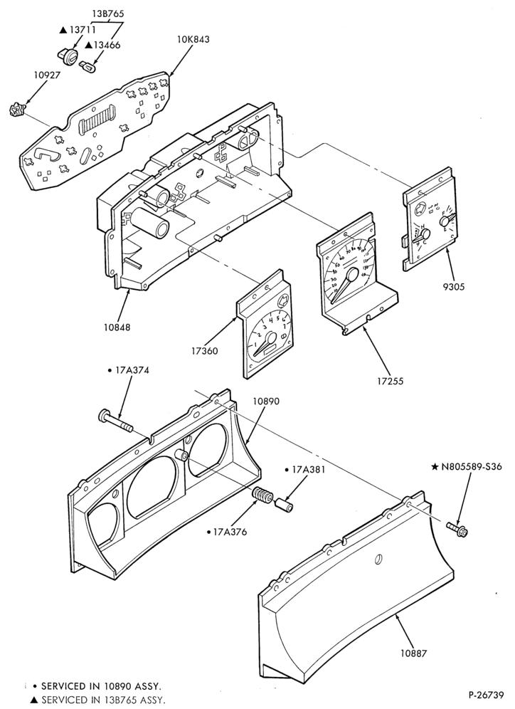 Схема Генератор, INSTRUMENT CLUSTER, BATTERY-Instrument cluster parts - mechanical