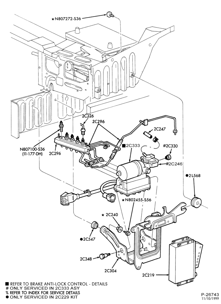 Схема BRAKES-Brake anti-lock control - installation