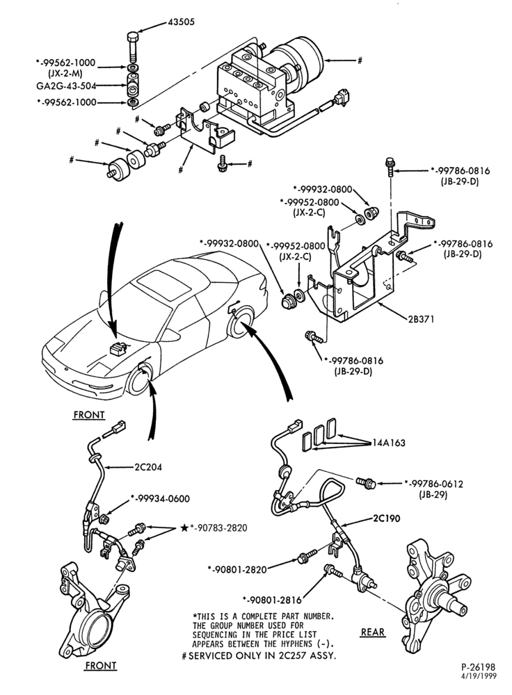 Схема BRAKES-Brake anti-lock control and wiring