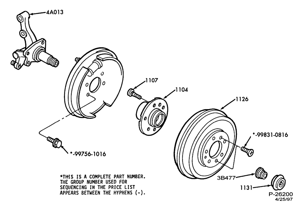 Схема BRAKES-Brake assembly - rear drum brake mounting