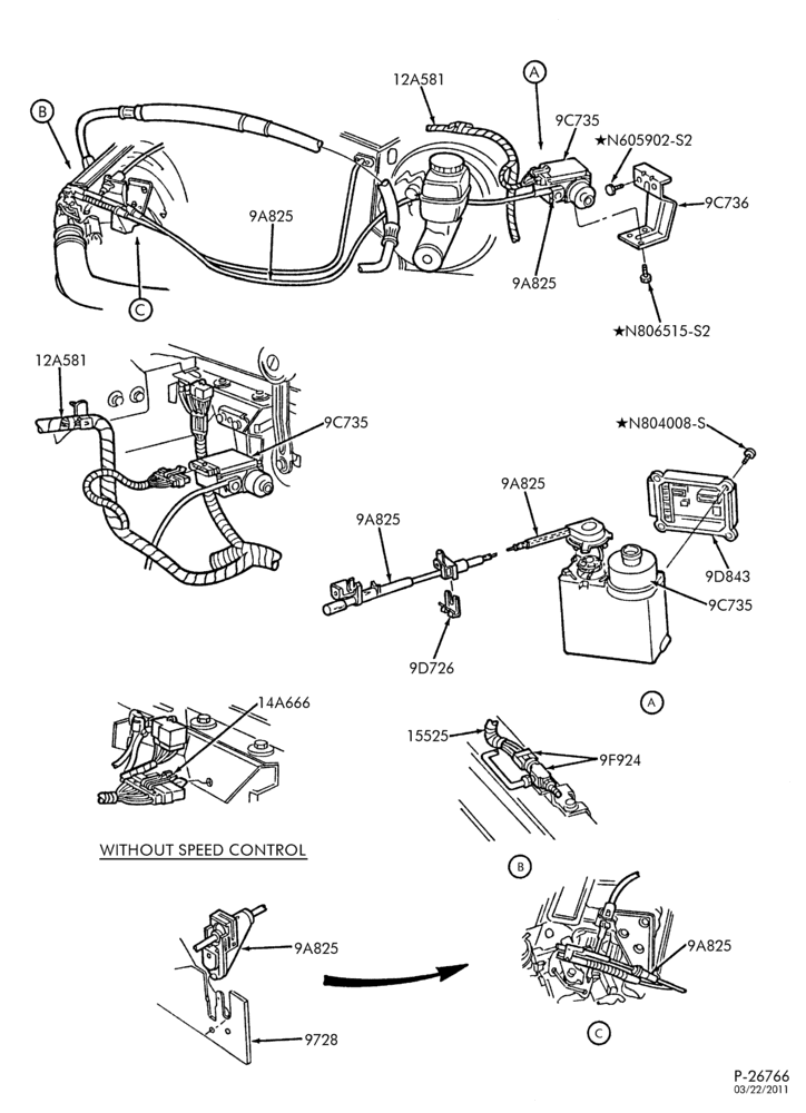 Схема 8 CYL. 5.0L - GAS-Speed control - factory installed