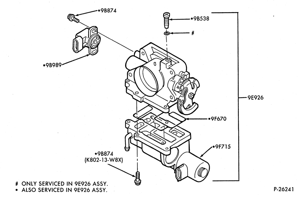 Схема 6 CYL. 2.5L-Fuel injection - throttle body detailing