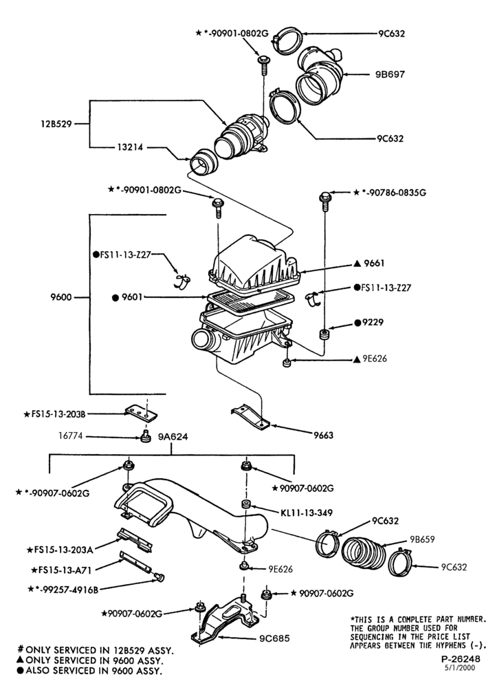 Схема 6 CYL. 2.5L-Air cleaner
