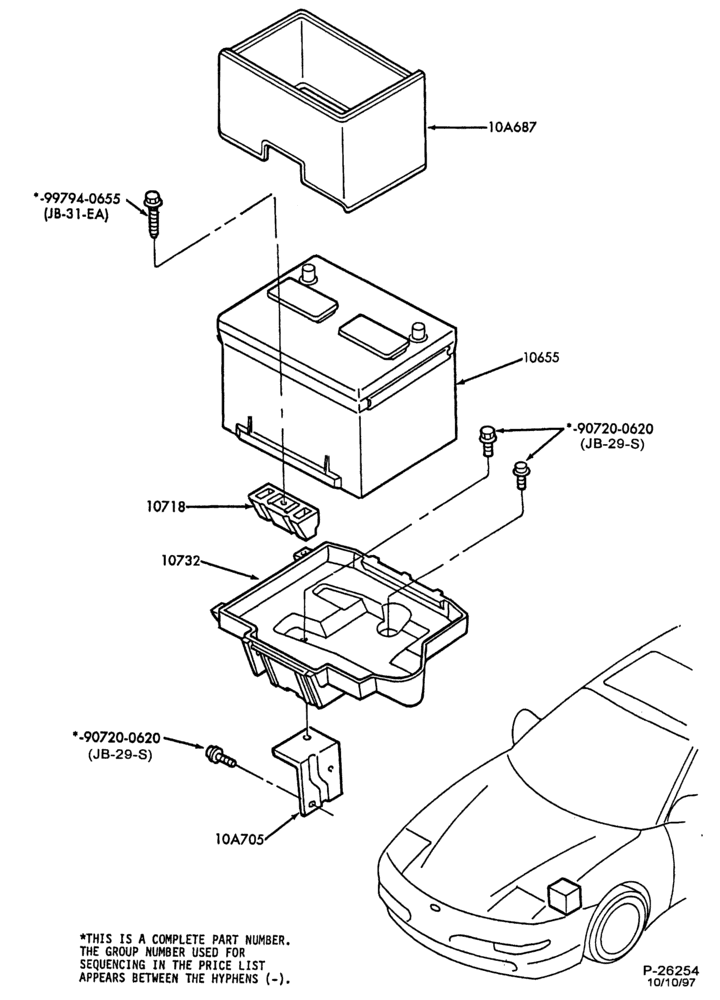 Схема DISTRIBUTOR AND IGNITION SYSTEM-Battery and related parts