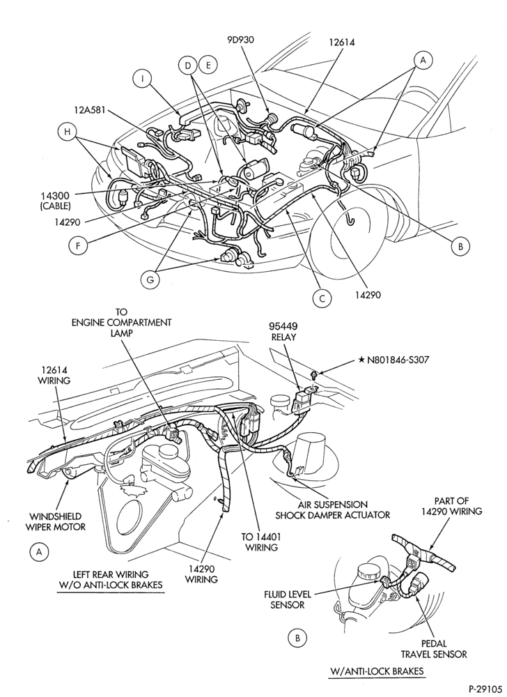Схема ELECTRICAL SYSTEMS-Wiring system - body - engine compartment - Page A