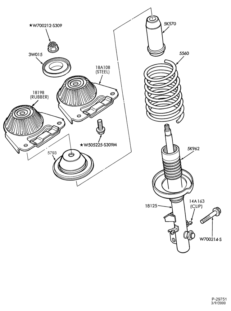 Схема FRAME-REAR SUSPENSION - spring & shock absorber
