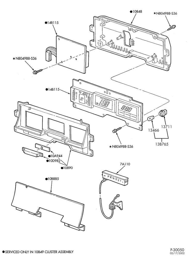 Схема Стартер, IGNITION AND HEADLAMP SWITCHES-Instrument cluster parts - electronic