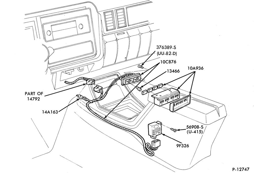 Схема DISTRIBUTOR AND IGNITION SYSTEM-Warning indicator panel - console