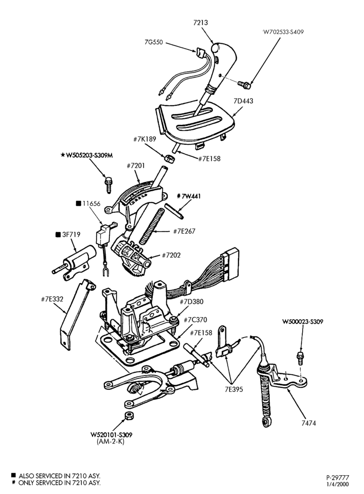 Схема CD4E TYPE - EXTERNAL PARTS-Shift mechanism