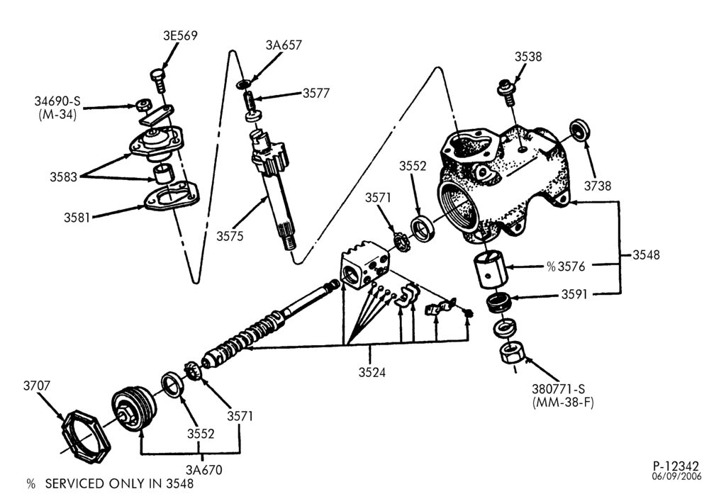 Схема Рулевое управление — Рулевой механизм assy.-E100/350 — лист C
