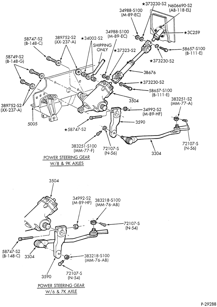 Схема STEERING-Column - installations - Page A-F-FT700/900