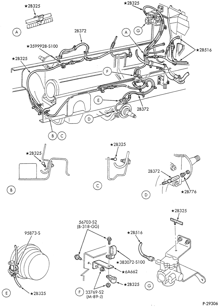 Схема ELECTRICAL SYSTEMS-Frame wiring - front - w/ABS-F-FT700/900