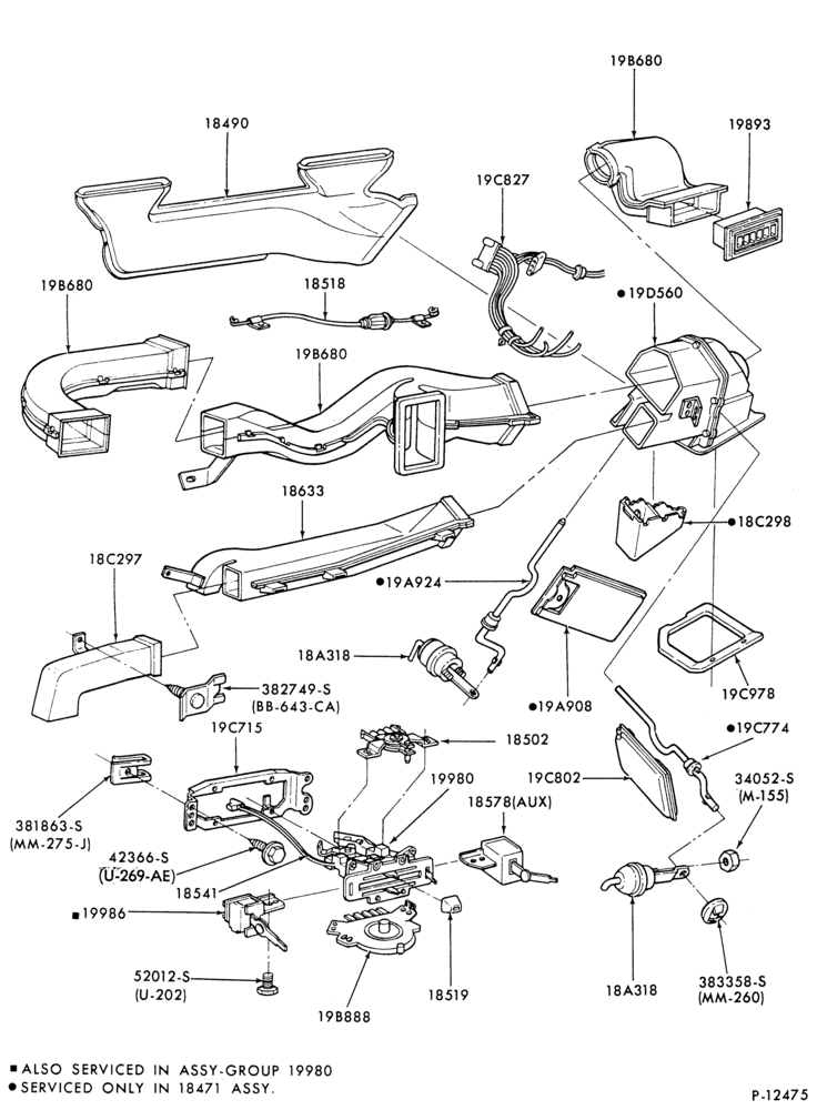 Схема AIR CONDITIONING-Bezels and Controls- integral-main-All