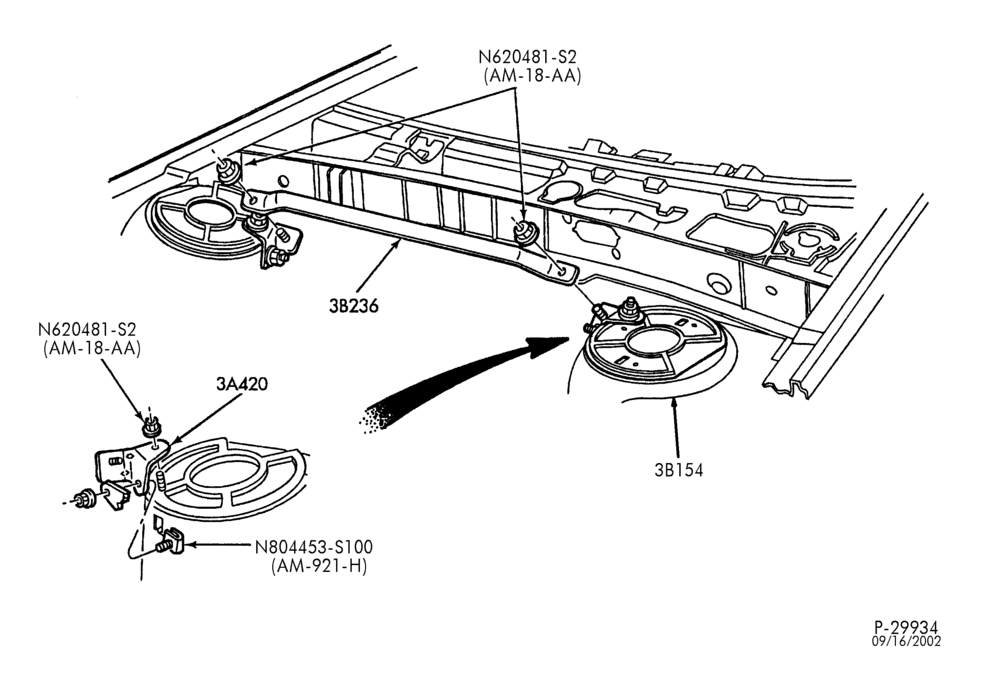 Схема FRONT SUSPENSION-Cam asy. - Front suspension adjustment