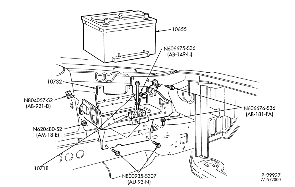 Схема Стартер, IGNITION AND HEADLAMP SWITCHES-Battery & related parts