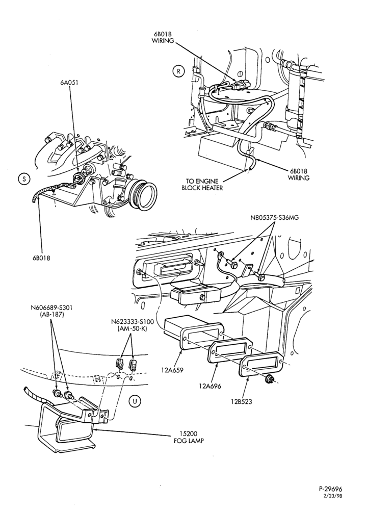 Схема ELECTRICAL SYSTEMS-Wiring system - engine compt. - Page E-R
