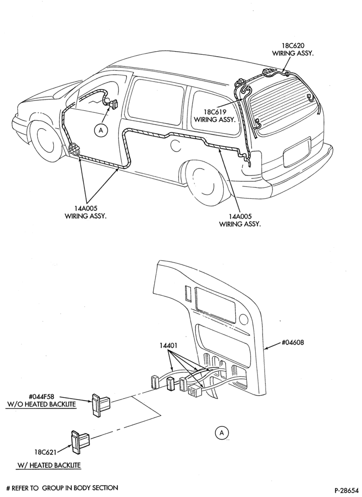Схема HEATED BACK WINDOW (DEFROSTER)-All-TW