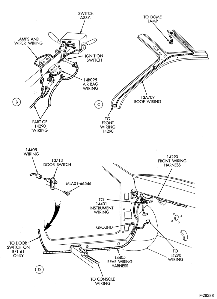 Схема ELECTRICAL SYSTEMS-Wiring system - body & related parts - Page B