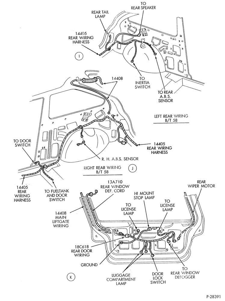 Схема ELECTRICAL SYSTEMS-Wiring system - body & related parts - Page E