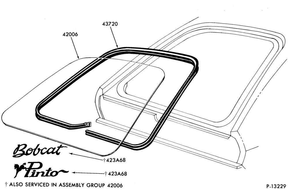 Схема LIFT/TAILGATE, LUGGAGE & BACK WINDOW-Back window - outside - body type 64