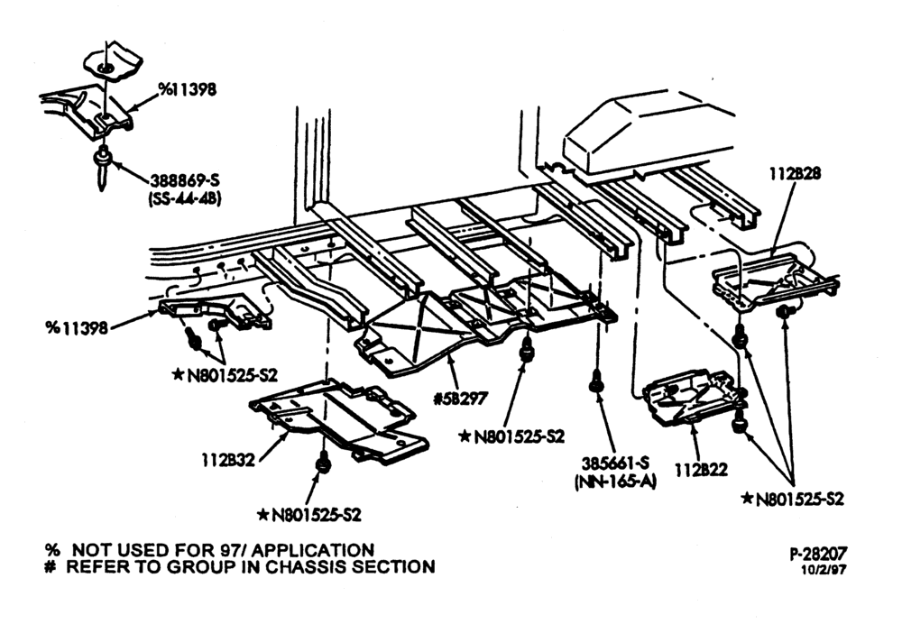 Схема SHEET METAL-Under body heat shields-E150/450