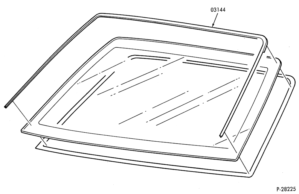 Схема MUSTANG -- WINDSHIELD MOULDINGS