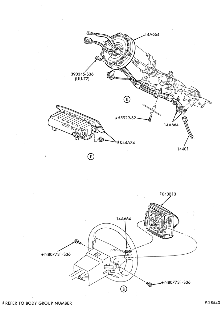 Схема ELECTRICAL SYSTEMS-Air bag modules, sensors & wiring - Page B