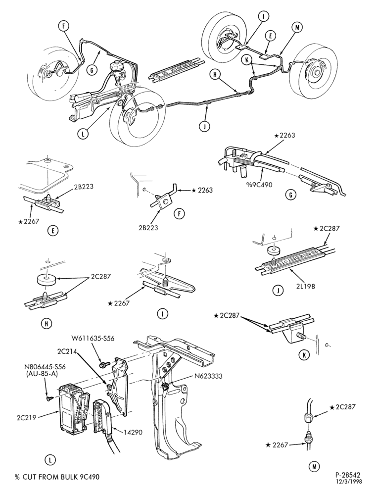 Схема BRAKES-Disc brake system - w/anti-lock - Page B