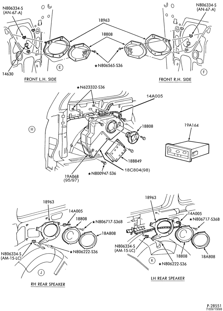 Схема RADIOS-Radio - antenna - without compact disc - Page B-TW